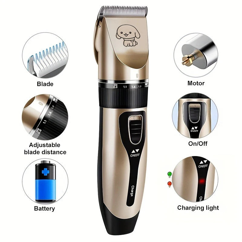 Cordless Pet Hair Trimmer for Dogs Cats