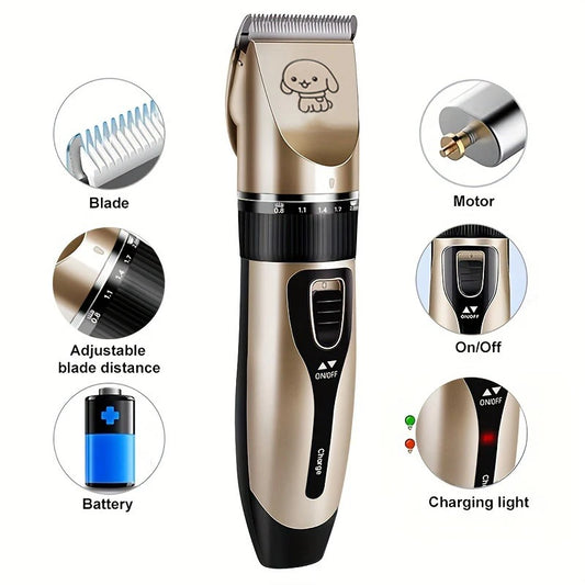 Cordless Pet Hair Trimmer for Dogs Cats